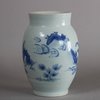 W304 Blue and white ovoid jar, Chongzhen period (1628-1644)