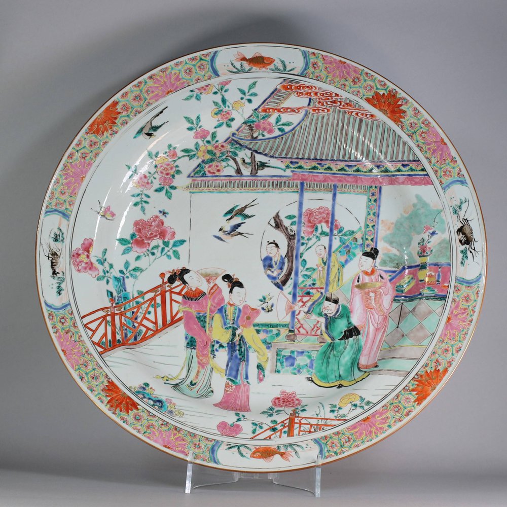 W307 Large famille rose dish, Yongzheng (1723-35)