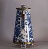 W310 Japanese Arita coffee pot and cover with later gilt metal mounts