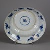 W315 Small Chinese moulded blue and white deep dish