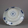 W316 Small Chinese moulded blue and white deep dish