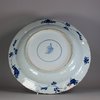 W325 Blue and white moulded charger charger, Kangxi (1662-1722)