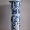 W329 Blue and white beaker vase, Kangxi (1662-1722)