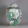 W333 Large famille verte ovoid jar and cover, Kangxi (1662-1722)