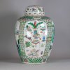 W333 Large famille verte ovoid jar and cover, Kangxi (1662-1722)