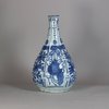 W344 Blue and white kraak bottle vase, Wanli (1575-1619)