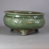 W349 A celadon-glazed tripod censer, Ming dynasty (1368-1644)