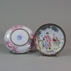 W34 Pair of Chinese canton enamel saucer dishes