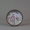 W34 Pair of Chinese canton enamel saucer dishes