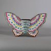 W350 Canton enamel box in the shape of a butterfly