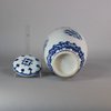 W352 Blue and white jar and cover, Kangxi (1662-1722)