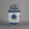 W352 Blue and white jar and cover, Kangxi (1662-1722)