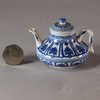 W354 Soft paste blue and white miniature teapot
