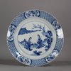 W357 Blue and white plate, Kangxi (1662-1722)