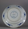 W357 Blue and white plate, Kangxi (1662-1722)