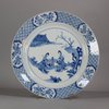 W358 Blue and white plate, Kangxi (1662-1722)