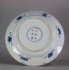 W358 Blue and white plate, Kangxi (1662-1722)