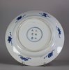 W358 Blue and white plate, Kangxi (1662-1722)