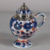 W360 Imari silver-metal mounted mustard pot and cover