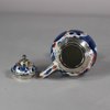 W360 Imari silver-metal mounted mustard pot and cover