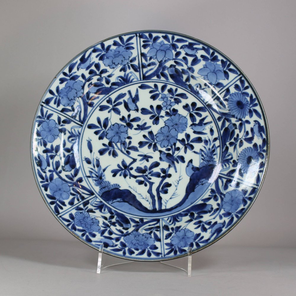 W361 Japanese blue and white charger, circa 1700