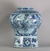 W367 Dutch delft blue and white vase 