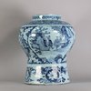W367 Dutch delft blue and white vase 