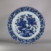 W381 Pair of Chinese blue and white scalloped dishes