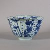 W391 Chinese blue and white kraak bowl, Wanli (1573-1619)