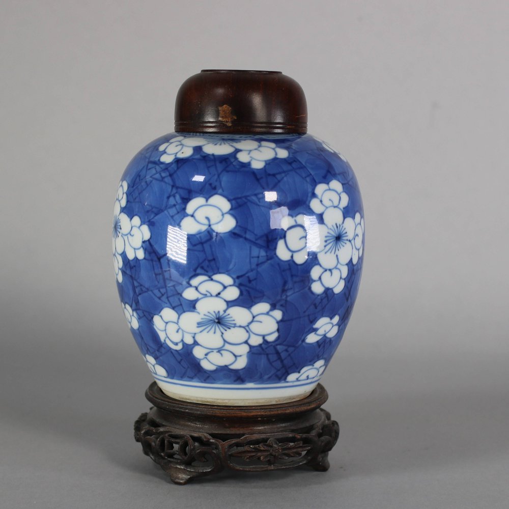 W399 Chinese blue and white ginger jar, Kangxi (1662-1722)