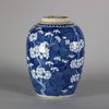 W401 Chinese blue and white ginger jar, 18th/19th century