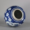 W402 Chinese blue and white ginger jar and cover, 19th century