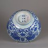 W41 A Chinese blue and white 'peach' bowl