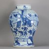W427 Chinese blue and white baluster vase, Kangxi (1662-1722)