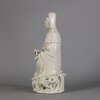 W430 Chinese blanc de chine figure of Guanyin, Kangxi or earlier