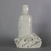 W430 Chinese blanc de chine figure of Guanyin, Kangxi or earlier