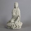 W430 Chinese blanc de chine figure of Guanyin, Kangxi or earlier