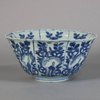 W433 Chinese blue and white kraak lobed bowl, Wanli (1573 – 1619)