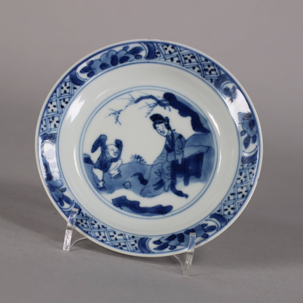 W463A Chinese small blue and white plate, Kangxi (1662-1722)