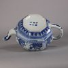 W464 Japanese Arita blue and white teapot, Edo Period (1603-1868), c. 1720