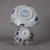 W468 Chinese blue and white teabowl and saucers, Kangxi (1662-1722)