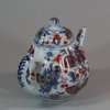 W46 Imari ribbed teapot and cover, early 18th century