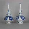 W470 Near pair of Chinese blue and white rosewater sprinklers, Kangxi (1662-1722)