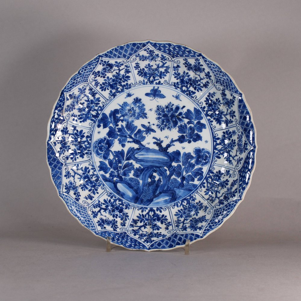 W506 Chinese blue and white plate, Kangxi (1662-1722