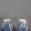 W52 Pair of Japanese blue and white vases, Edo period