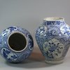 W52 Pair of Japanese blue and white vases, Edo period