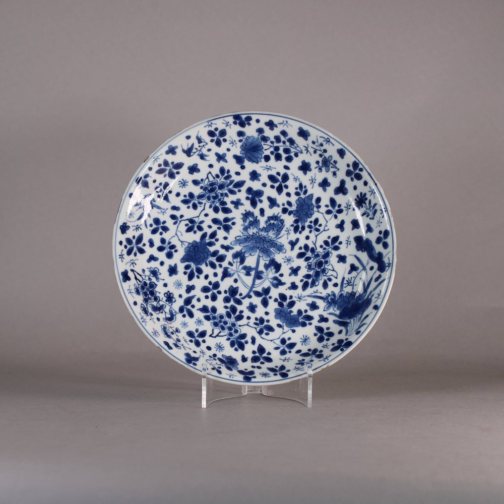 W533 Chinese blue and white  plate