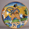 W541 Montelupo dish, 17th century,