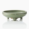 W552 A small ‘Longquan’ celadon tripod censer, Yuan or early Ming,