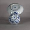 W554 Chinese blue and white cup and saucer, Kangxi (1662-1722)